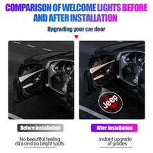 Cargar imagen en el visor de la galería, JEEP HD Door Welcome Light LED Projector Lamp for Jeep Renegade / Compass | 2-Piece Ghost Shadow