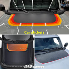 Load image into Gallery viewer, Custom Modified Hood Personality Vinyl Sticker for Ford Bronco | Special KK Film Wrap
