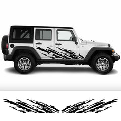 Mud Splash Door Side Decal for Jeep Wrangler JK / JL / TJ / YJ | Full-Coverage Vinyl Kit