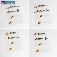 Cargar imagen en el visor de la galería, 2-Piece Reflective Germany Flag Vinyl Decal Window Sticker for Mercedes-Benz SLC / S-Class | Wayraceter