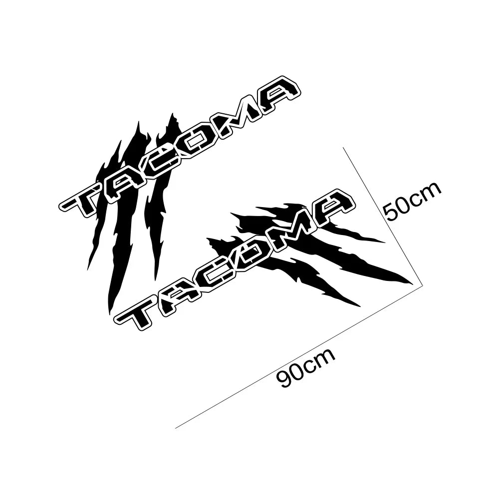 Claw Style Bed Side Decal for Toyota Tacoma TRD / SR5 | Pickup Truck Vinyl Body Graphic