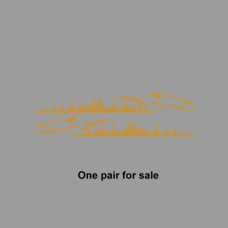 Hills & Forest Scene Adventure Decal | Outdoor Nature Vinyl Sticker for Cars, Trucks & More