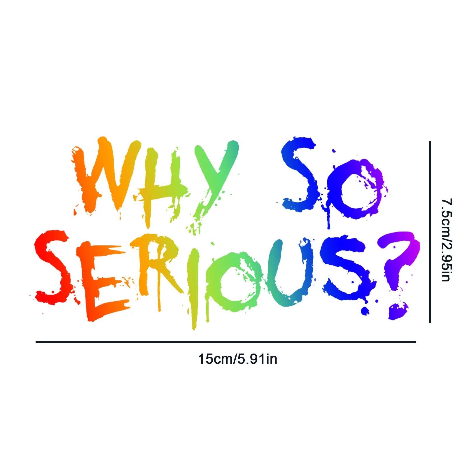 4. Retro Why So Serious? Sticker - Classic Comic Vibes