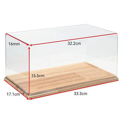 1:18 Car Model Base PVC Dust Cover Lighted Transparent Display Box Bookshelf Decoration Present For Boys Home Decor Kids Toys