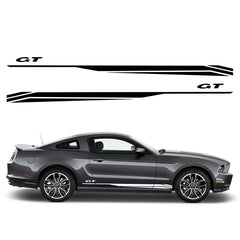 Door Side Graphic Stripe Decal for Ford Mustang GT 350 / 500 / GT4 / GT5 | Color Change Vinyl