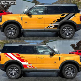 Racing Sport Body Side Decal for Ford Bronco & SUV Hardcore / Raptor Style | Vinyl Wrap Sticker