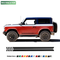 First Edition Door Side Skirt Stripe Decal for Ford Bronco | 2-Piece Vinyl Sticker Kit