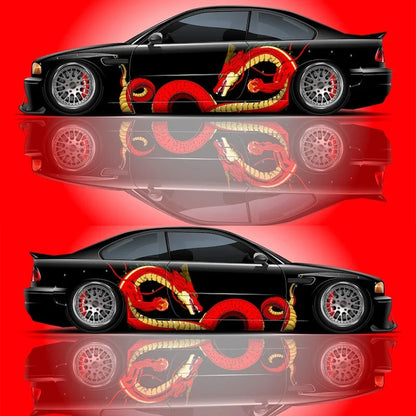 Shenron Chinese Dragon Car Livery - Large Side Vehicle Graphics Universal Vinyl Decal