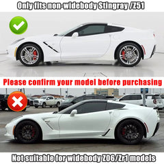 Side Vent Scoop Cover for Chevrolet Corvette C7 Stingray / Z51 (2014–2019) | ABS Body Kit