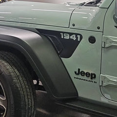 1941 Fender Vent Vinyl Sticker Fits 2018+ Jeep Wrangler JL & Jeep Gladiator JT