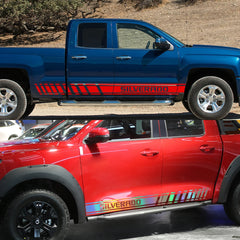 Door Side Stripe Decal for Chevrolet Silverado 1500 LT / LTZ / WT / Trail Boss / RST | Vinyl Truck Sticker