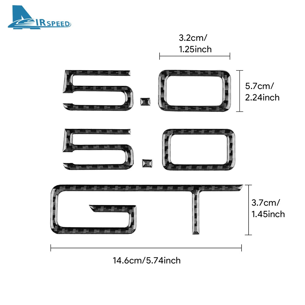 Real Soft Carbon Fiber Rear Panel Trim for Ford Mustang GT (2024-2026) | LHD & RHD