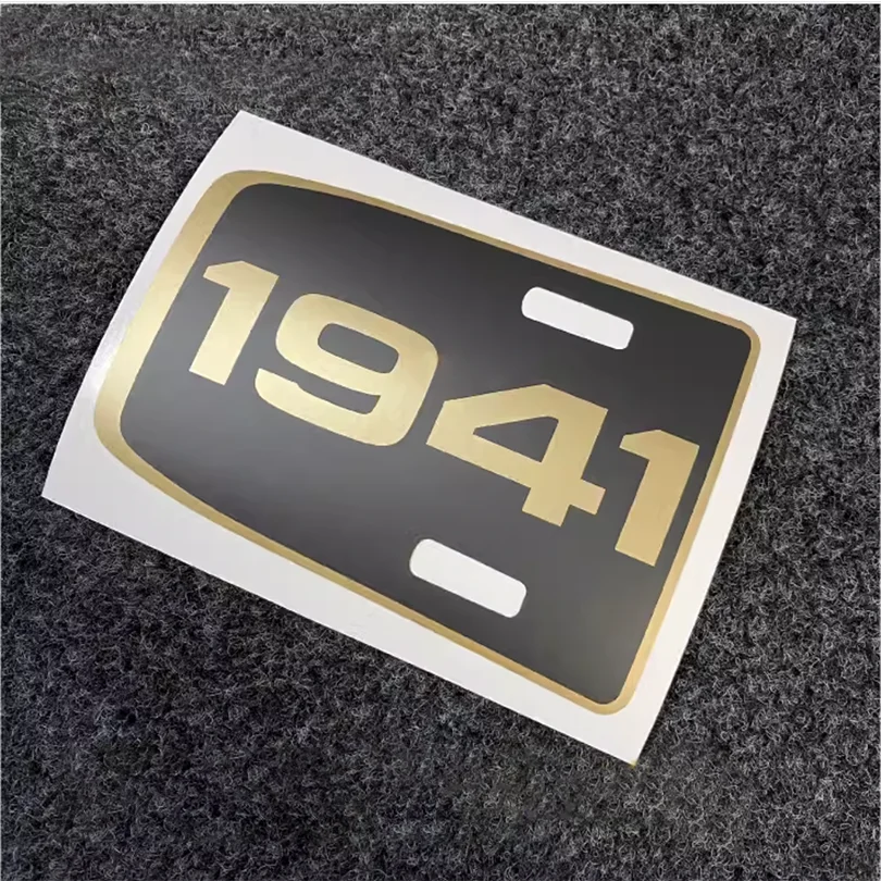 Matte Black Reflective 1941 4xe Hood Decal | Jeep Wrangler Vinyl Wrap