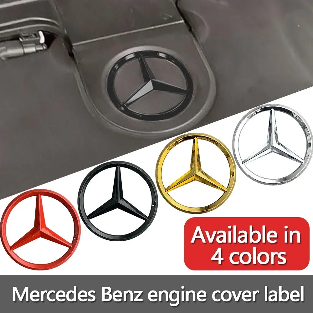 Metal AMG Logo Sticker & Engine Cover Decal for Mercedes-Benz A/C/E-Class W246 | MERCEDES-BENZ