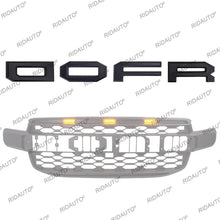 Load image into Gallery viewer, Raptor Grill 4-Letter Insert with White Stripe for Ford Raptor | Aftermarket Grille Letter Kit