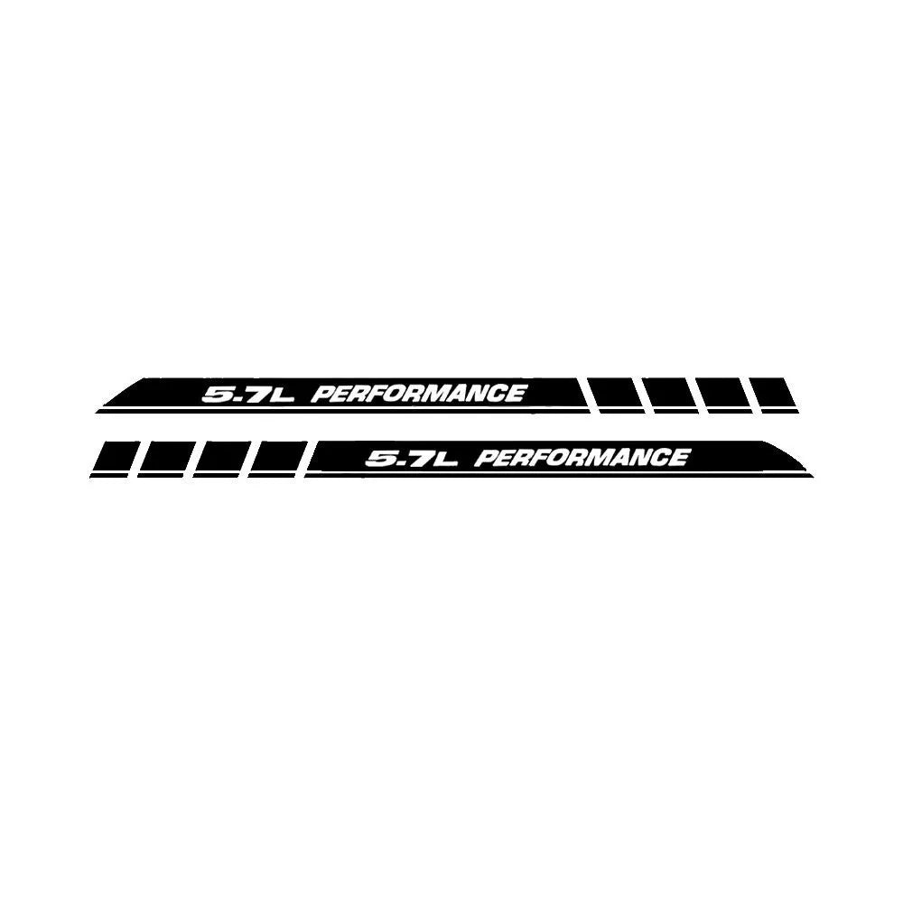 For Dodge Ram 1500 2500 5.7L PERFORMANCE Car Hood Vinyl Decals Emblem Truck Graphic Stickers 2Pcs Auto Accessories