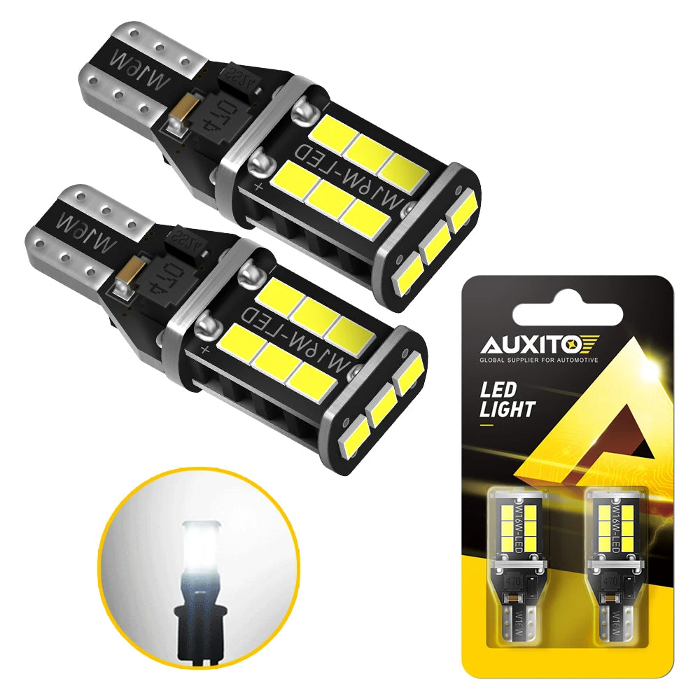 AUXITO T15 W16W Super Bright Canbus LED | 2pc Error-Free Backup Light