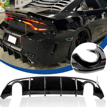 Cargar imagen en el visor de la galería, Rear Spoiler Diffuser Body Kit Posterior Lip for Dodge Charger SRT (2015–2021) | Envelope Style