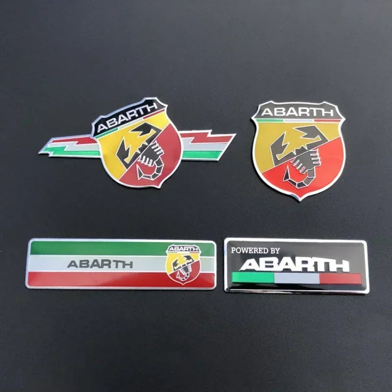 3D Aluminum Emblem Badge for Fiat 500/124/Punto | Trunk Fender Decal
