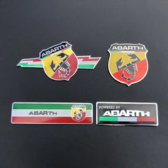 3D Aluminum Emblem Badge for Fiat 500/124/Punto | Trunk Fender Decal