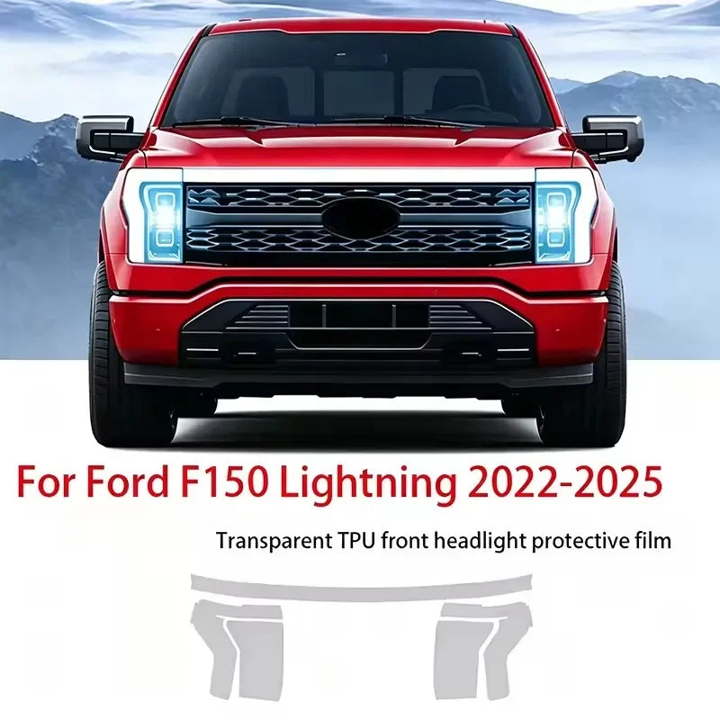 Pre-Cut Clear PPF TPU Paint Protection Film for Ford F-150 Lightning (2022–2025) | 2-Piece