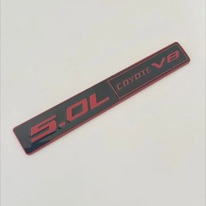 3D Metal 5.0 COYOTE V8 Rear Trunk / Fender Emblem Badge Sticker | Ford Car Accessory