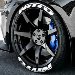 NITTO 3D Rubber Stereo Waterproof Tire Letter Sticker | Car & Moto
