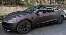 Load image into Gallery viewer, Precut Color Change PPF for Tesla Model 3 Highland (2024–2025) | Black &amp; Glacier Blue PET Film