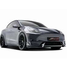 Cargar imagen en el visor de la galería, Real Carbon Fiber Side Skirt Splitters, Cupwings &amp; Winglets for Tesla Model Y | Canards Body Kit