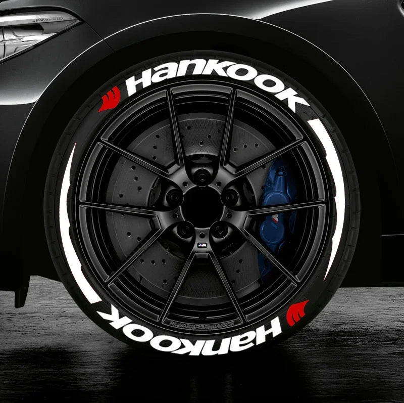 4x OLPAY 3D Waterproof Brand Tire Letter Sticker | Racing Wheel