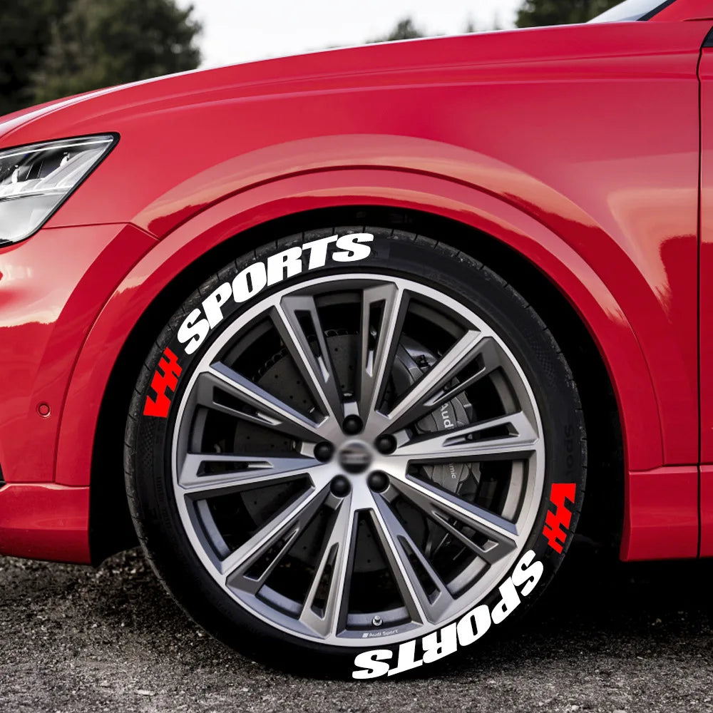 2.7cm 3D PVC Waterproof Tire Letter Stickers | OLPAY Racing Wheel