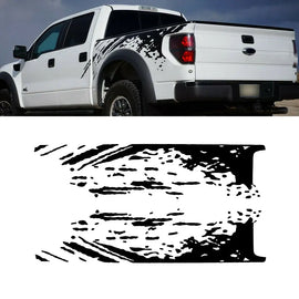 Mud Splash Bed Side Decal for Ford Raptor SVT F-150 (2009-2014) | 2-Piece Vinyl Kit