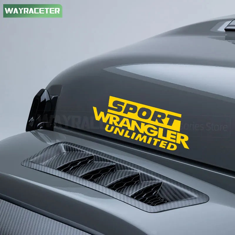 Jeep Wrangler Reflective Fender & Hood Decal – Rubicon / Unlimited / Sport | JK JL TJ YJ CJ