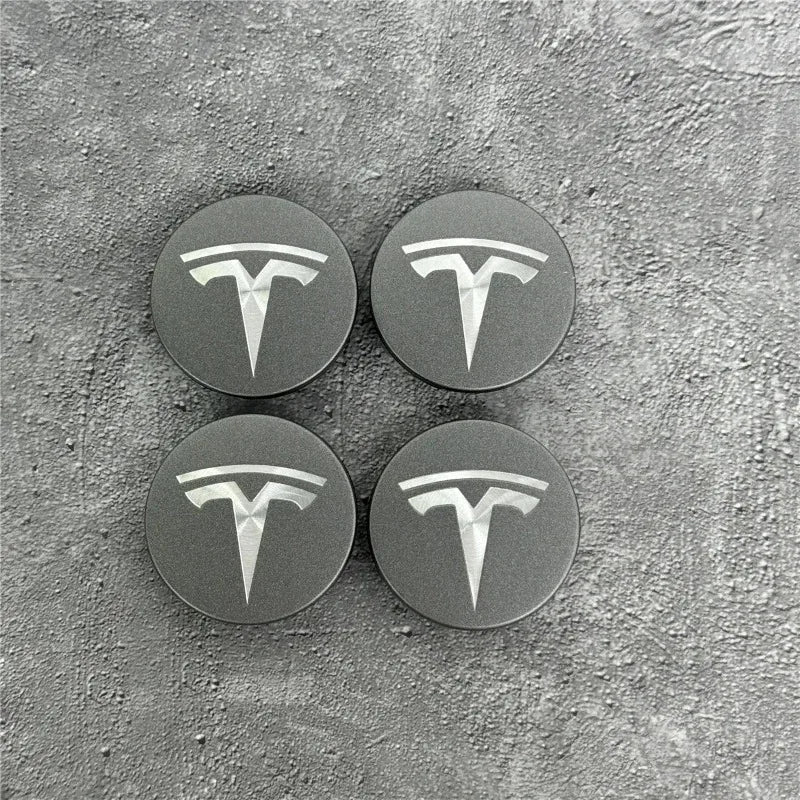 Tesla 56mm Wheel Center Caps 4Pcs Set - Original Style Hub Covers for Model 3 Y X S Auto Parts