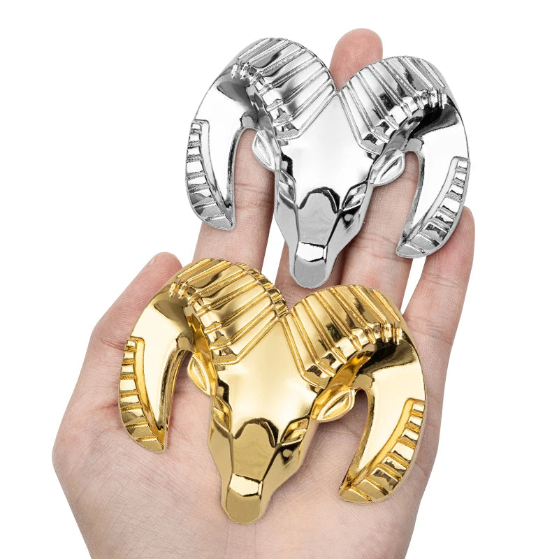 3D Metal Chrome Ram Head Emblem Badge for Dodge | Car Body Rear Trunk Styling Sticker