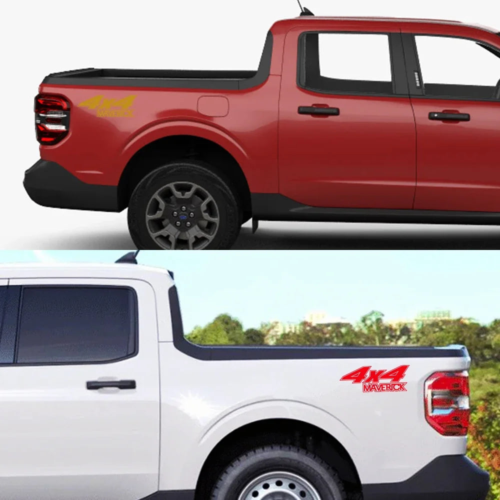 4x4 Rear Bed Side Decal for Ford Maverick XL / XLT / Lariat (2022) | Vinyl Truck Sticker