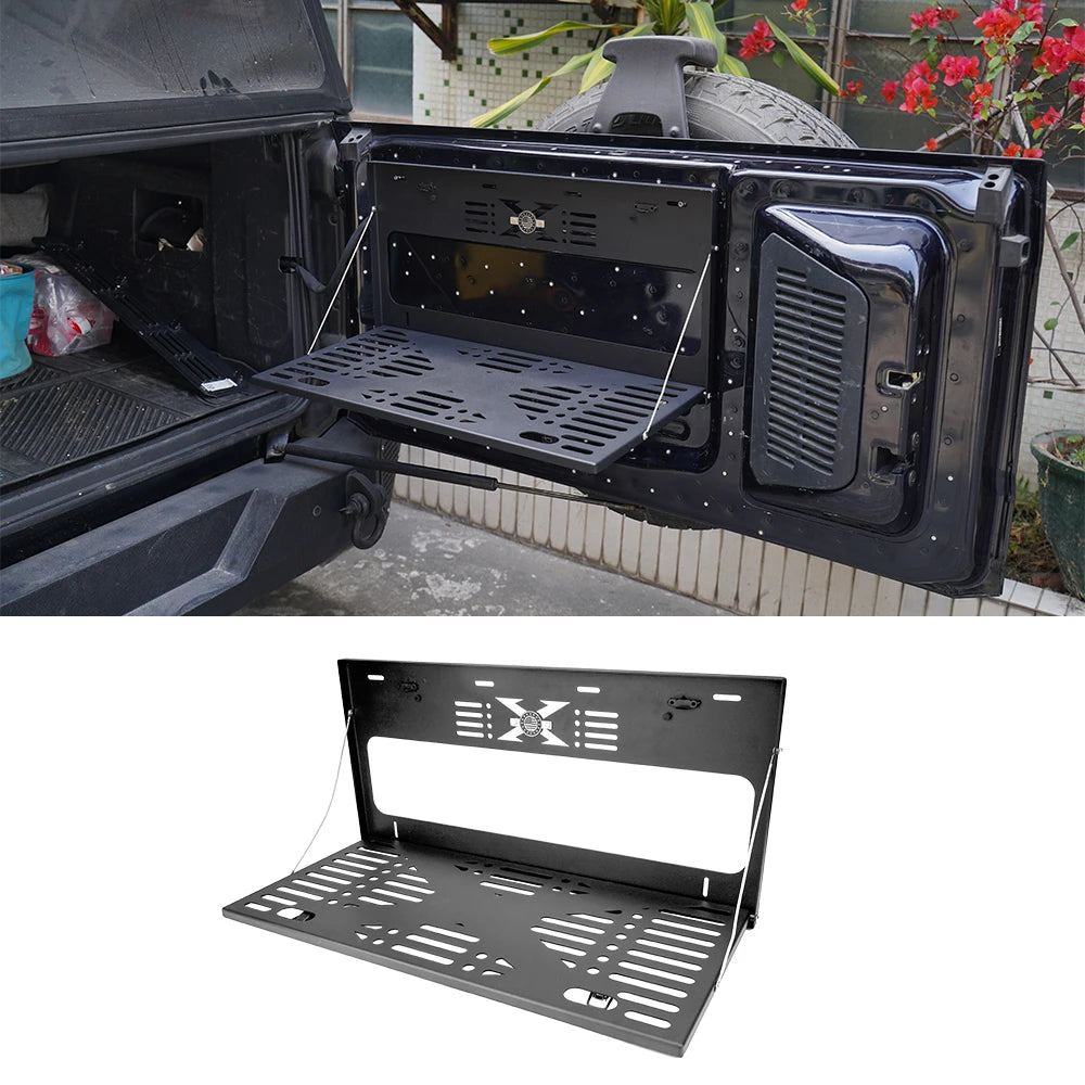 Ford Bronco Tailgate Table – Folding Luggage Shelf & Load Platform (2021–2025, 2 & 4-Door)