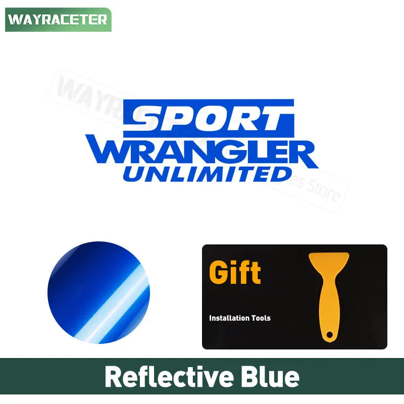 Jeep Wrangler Reflective Fender & Hood Decal – Rubicon / Unlimited / Sport | JK JL TJ YJ CJ
