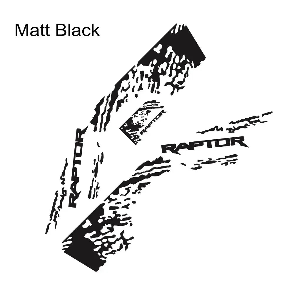 Splash Grunge Body Side Decal for Ford F-150 Raptor / Ranger | 3-Piece Matte Vinyl Kit