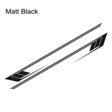 Cargar imagen en el visor de la galería, Jeep Cherokee XJ Retro Hockey Stick Racing Side Stripe Decal – Body Door &amp; Side Skirt Vinyl (2 Pcs) | 8 Finishes