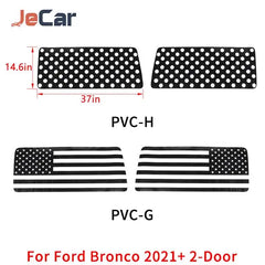 Rear Window Tint Decal Ornament for Ford Bronco (2021+) | PVC Privacy Sticker
