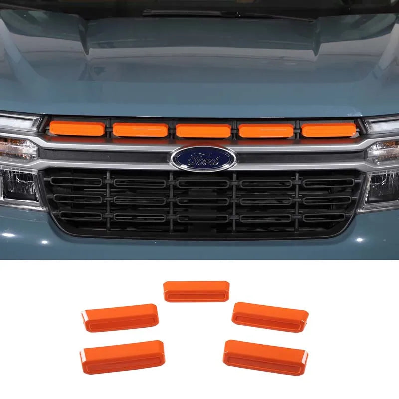 ABS Center Control Panel & Steering Wheel Decoration Trim for Ford Maverick (2022) | Orange / Color Options