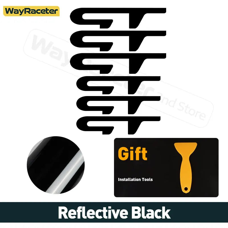 Renault Brake Caliper Decal Set – Hi-Temp Waterproof Reflective Vinyl | Megane RS, Clio, Sandero GT, Twingo, Laguna, Arkana (6 Pcs)