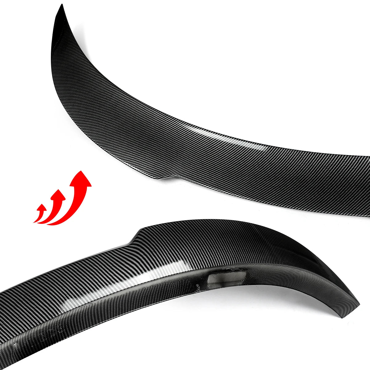 PSM-Style Highkick Rear Trunk Spoiler for Tesla Model 3 (2017–2022) | Carbon Fiber Look Wing