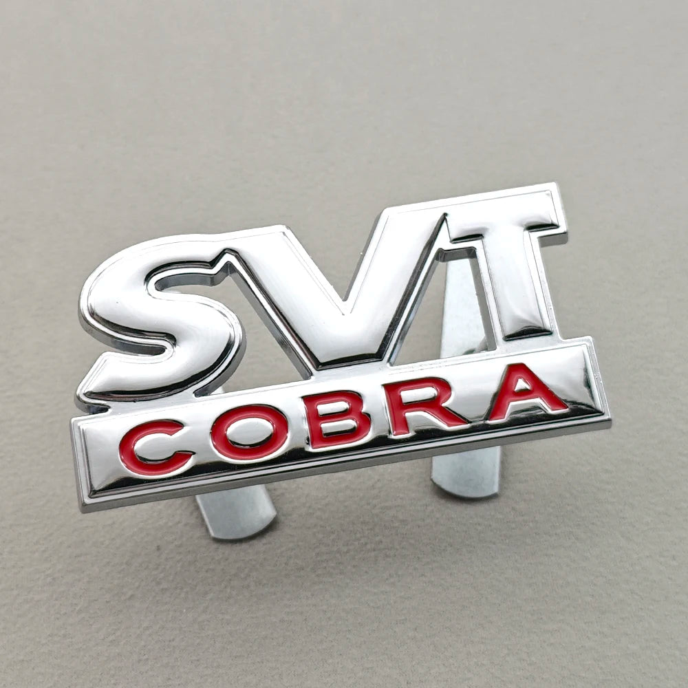 3D Metal SVT Cobra Badge Emblem | Grille & Trunk Sticker for Ford Mustang