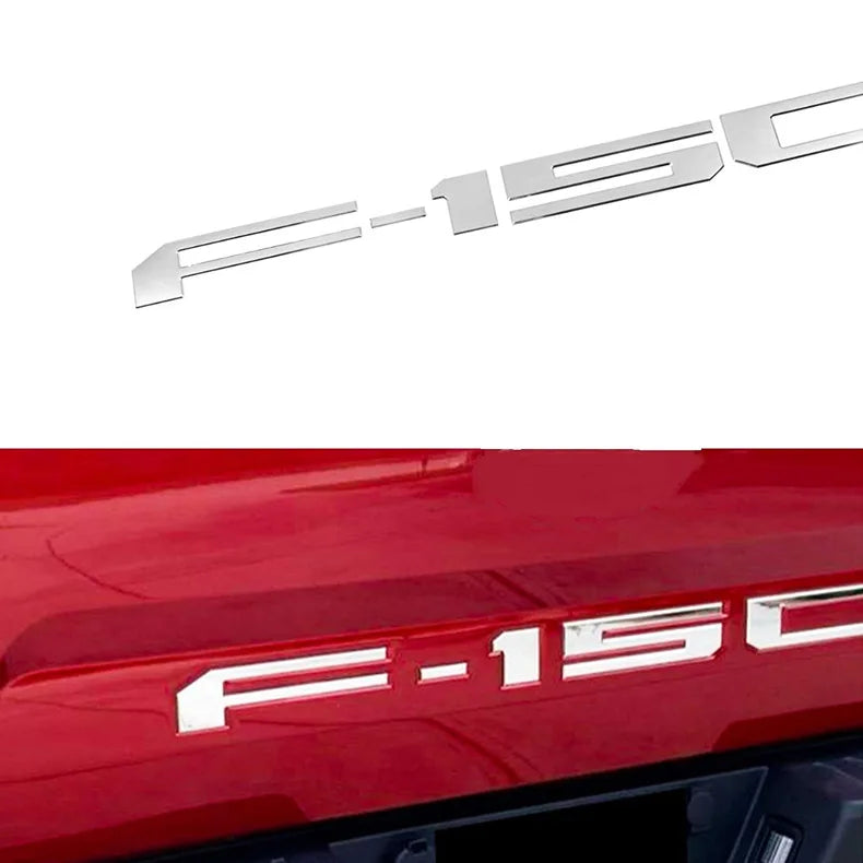 F150 is suitable for Ford Beast F150 pickup truck logo F-150 rear trunk modified ABS labeling groove car decoration labeling