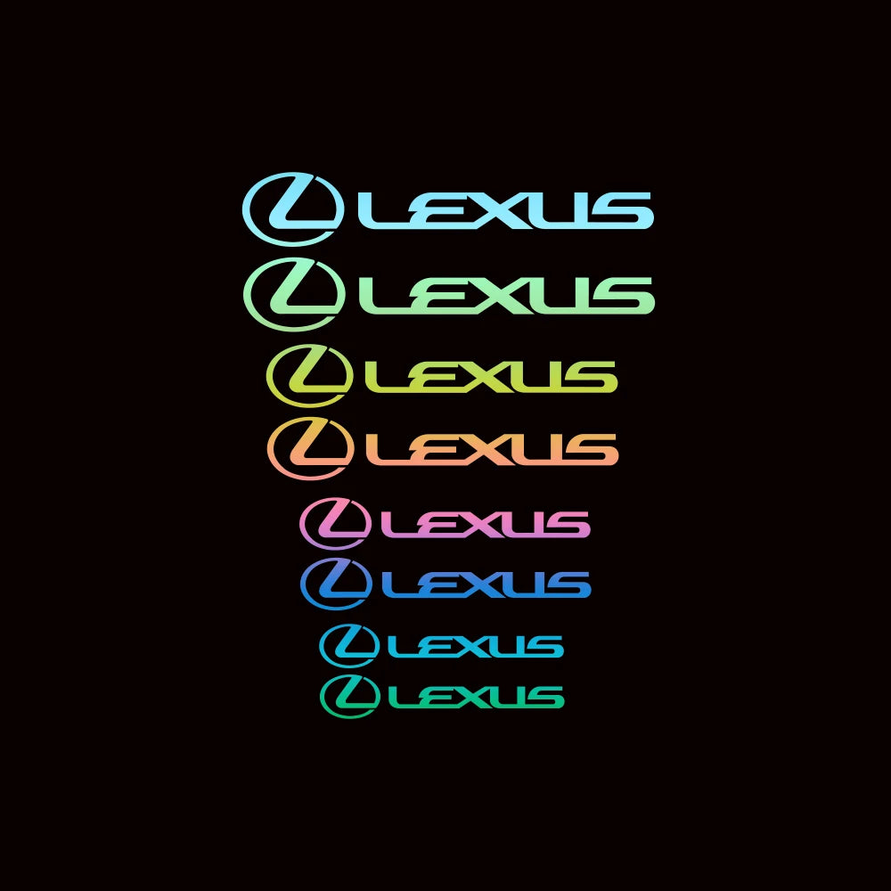 8PCS Lexus Text Brake Caliper Decals – High Temp Heat-Resistant Vinyl Stickers