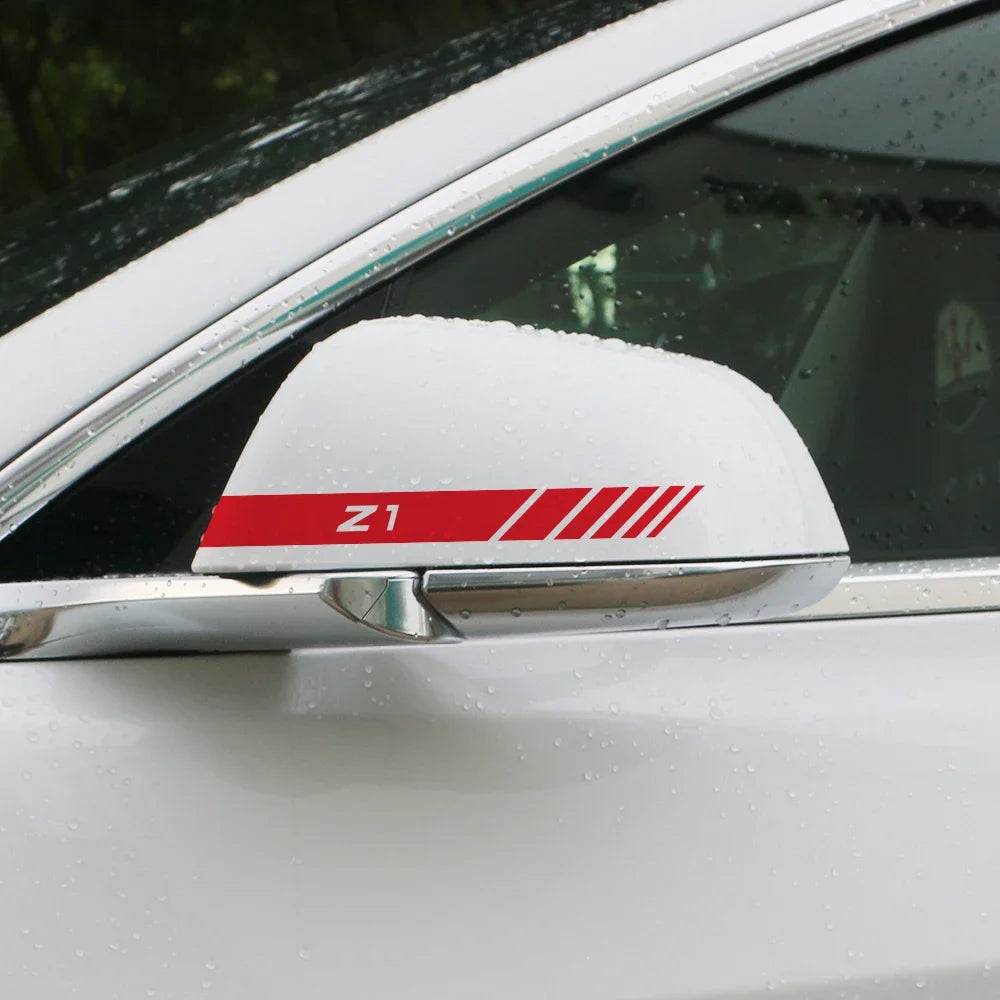 Side Mirror Decoration Sticker for BMW Z4 / M4 / M3 (E85, G29, F82, F83, F80) | 2-Piece Vinyl