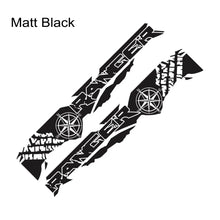 Load image into Gallery viewer, Tire Print &amp; Compass Adventure Tail Decal for Ford Ranger Raptor Pickup | Off-Road Vinyl Graphics