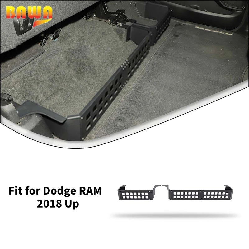 BAWA Car Rear Seats Storage Expansion Rack For Dodge RAM 1500 2018 2019 2020 2021 2022 2023 2024 2025 Accessories
